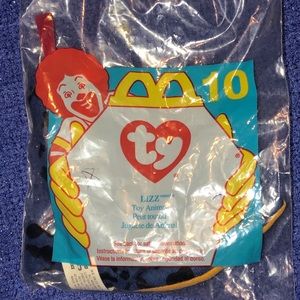 🦎 TY 1996 McDonald’s Teenie Beanie Baby Lizz #6